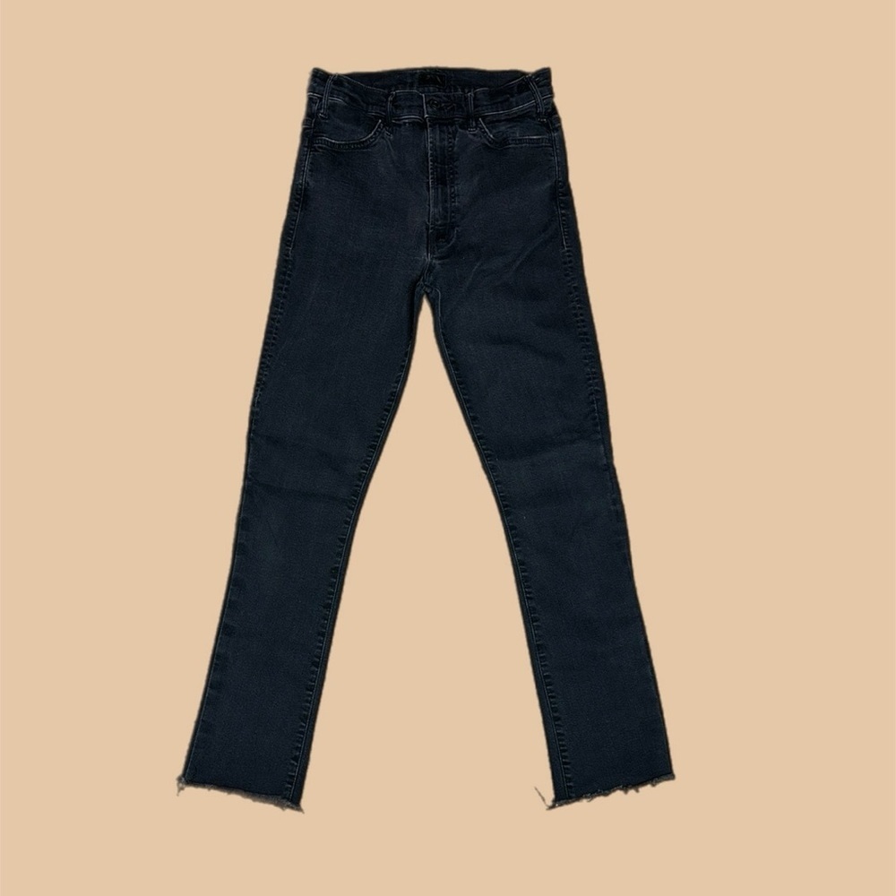 MOTHER Black Ankle & Cropped Jeans